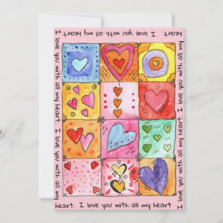 Cartes Pour Fêtes Annuelles Je t'aime