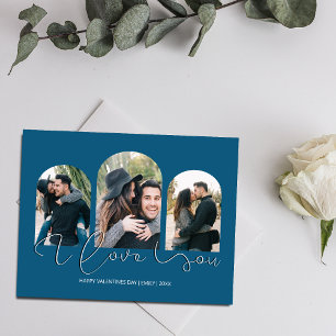 Cartes Pour Fêtes Annuelles Je t'aime   3 Arches Photo Collage Saint-Valentin