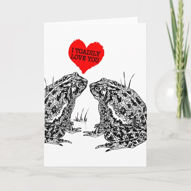 Cartes Pour Fêtes Annuelles Je t'aime beaucoup Funny Valentine (Devant)