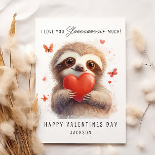 Cartes Pour Fêtes Annuelles Je T'Aime Beaucoup Lent   Jour des Valentines