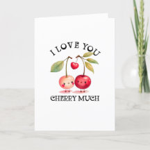 Je T'Aime Cherry Beaucoup de Valentines Jour