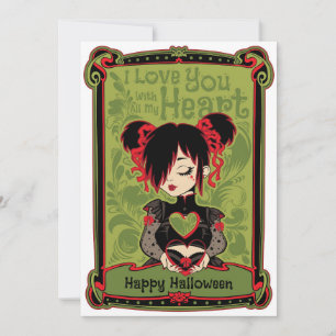 Cartes Pour Fêtes Annuelles Je T'Aime De Tout Mon Coeur