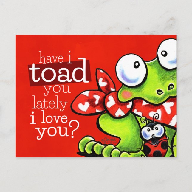 Cartes Pour Fêtes Annuelles Je T'Aime Drôle Valentine (Devant)