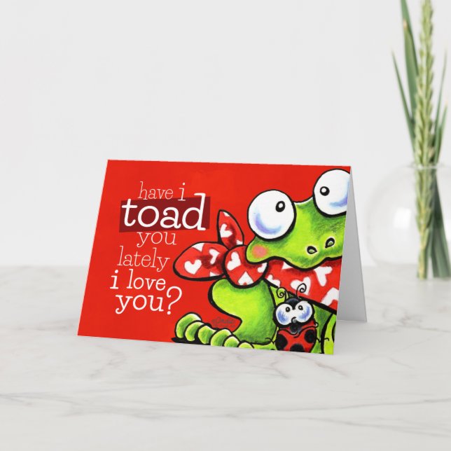 Cartes Pour Fêtes Annuelles Je T'Aime Drôle Valentine (Devant)