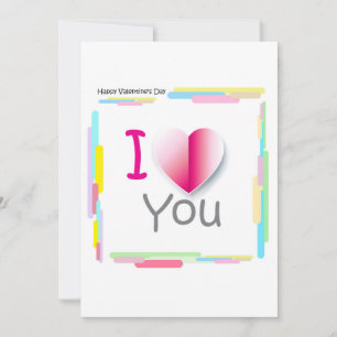 Cartes Pour Fêtes Annuelles "Je t'aime !" - Joyeuse Saint-Valentin Merveilleus