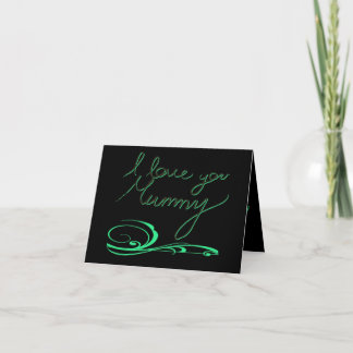 Cartes Pour Fêtes Annuelles Je t'aime maman Valentine's Card