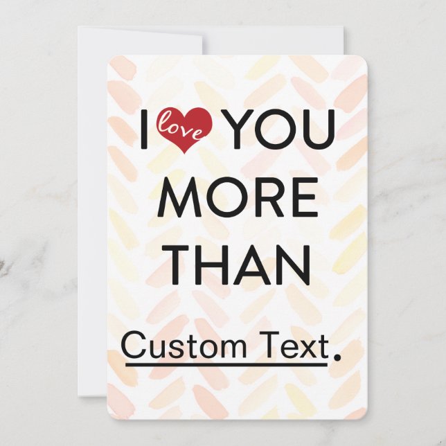 Cartes Pour Fêtes Annuelles Je t'aime plus que marrant valentine (Devant)