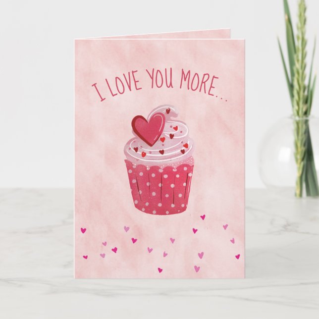 Cartes Pour Fêtes Annuelles Je T'Aime Plus... Saint-Valentin de Than Cupcakes (Devant)