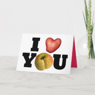 Cartes Pour Fêtes Annuelles Je T'AIME Potato Coeur Saint Valentin Salutation