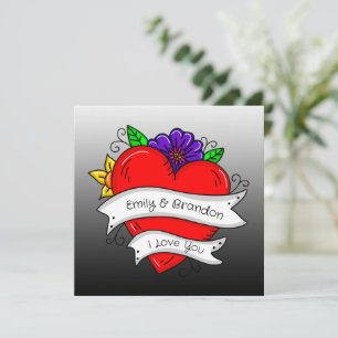 Cartes Pour Fêtes Annuelles Je t'aime Saint-Valentin ou Annviersary