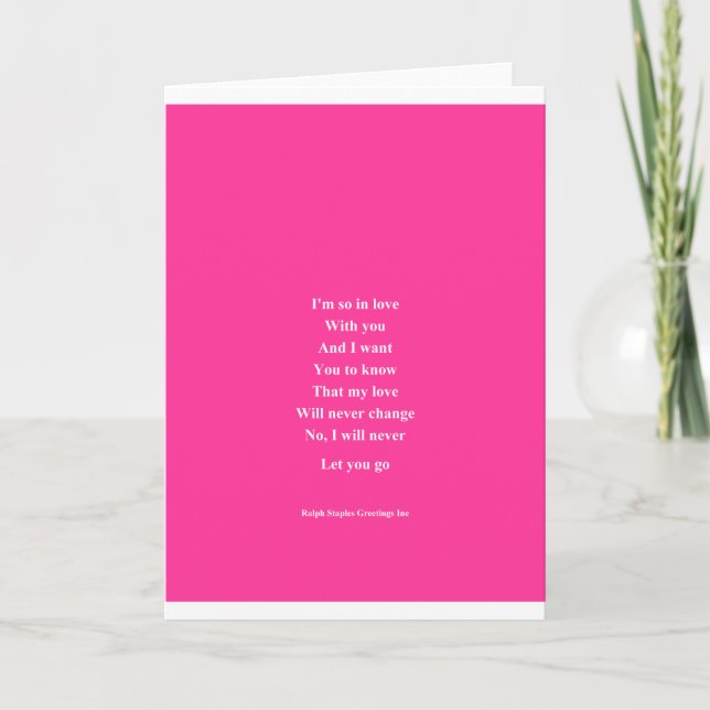 Cartes Pour Fêtes Annuelles Je t'aime si Saint Valentin (Devant)