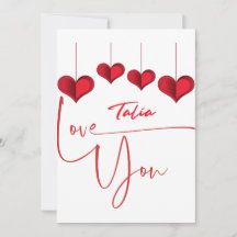 Je t'aime Talia - Le cadeau parfait pour Talia