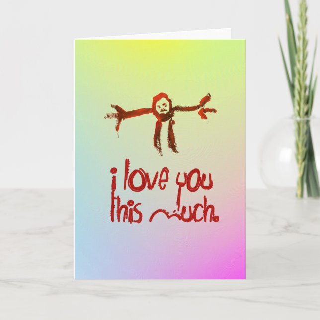 Cartes Pour Fêtes Annuelles Je T'Aime Tant (Devant)