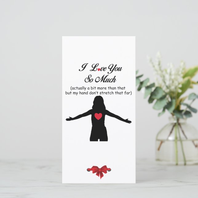 Cartes Pour Fêtes Annuelles Je T'Aime Tant (Debout devant)