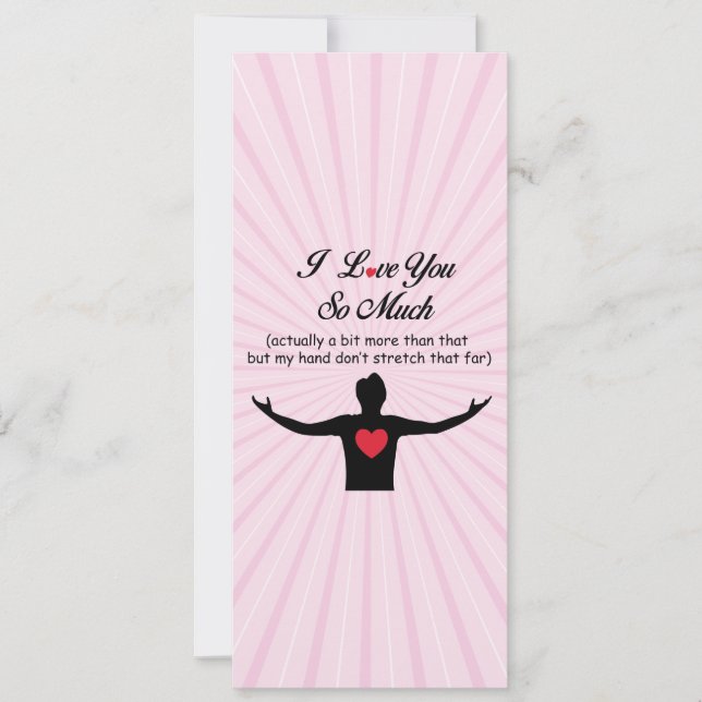 Cartes Pour Fêtes Annuelles Je T'Aime Tant (Devant)
