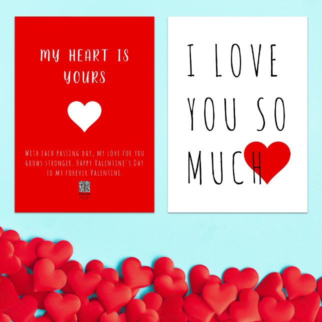 Cartes Pour Fêtes Annuelles Je T'Aime Tant Joyeux Jour Des Valentines (Créateur téléchargé)