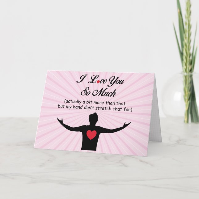 Cartes Pour Fêtes Annuelles Je t'aime tellement (Devant)