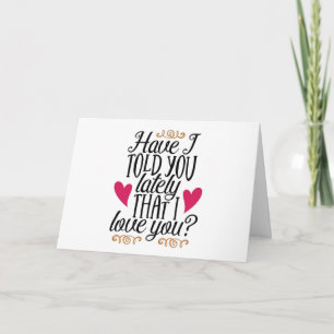 CARTES POUR FÊTES ANNUELLES **JE T'AIME TOUS LES JOURS*** NOTRE 1ER REMERCIEME