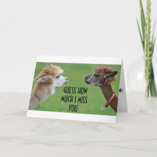 CARTES POUR FÊTES ANNUELLES JE TE MANQUE SUFFISAMMENT POUR T'ENVOYER UN MILLIO