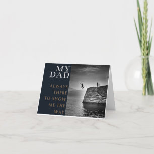 Cartes Pour Fêtes Annuelles Je vais sauter avec toi. L'Amour d'un père.