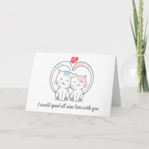Cartes Pour Fêtes Annuelles Je Vais Vivre Neuf Avec Toi.