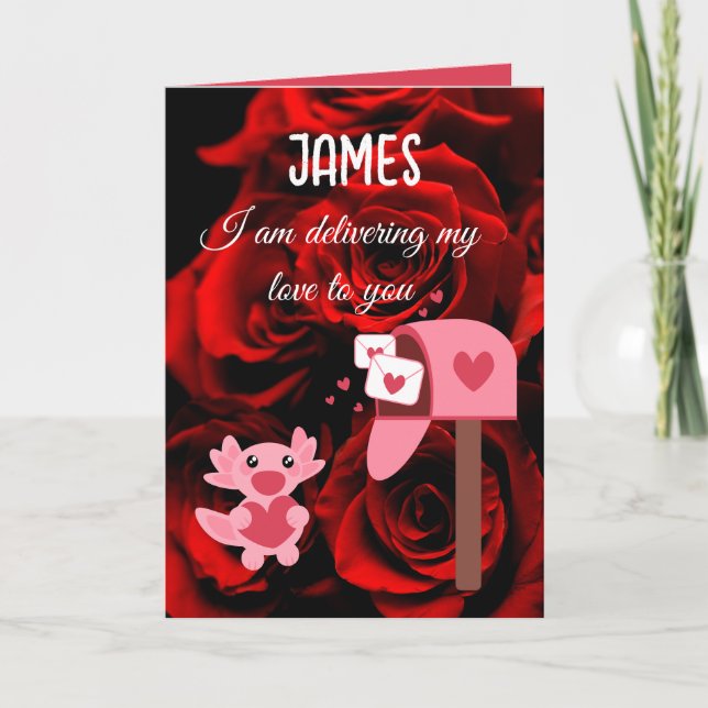 Cartes Pour Fêtes Annuelles Je vous livre mon amour pour Valentine Holiday (Devant)