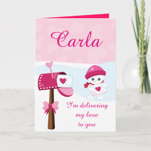 Cartes Pour Fêtes Annuelles Je vous livre mon amour Valentine