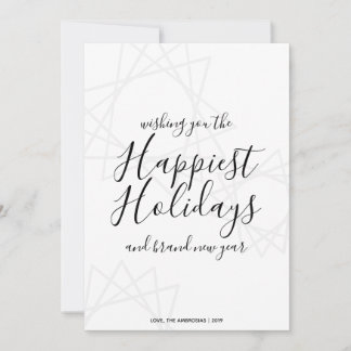 Cartes Pour Fêtes Annuelles Je vous souhaite les fêtes les plus joyeuses