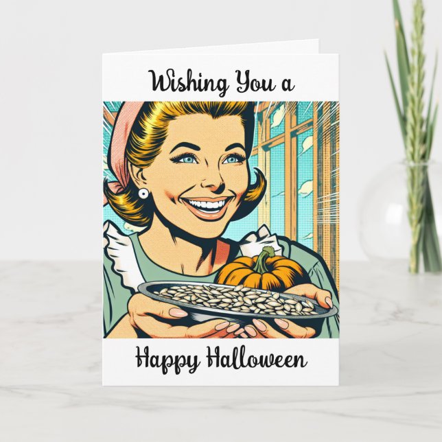 Cartes Pour Fêtes Annuelles Je vous souhaite un heureux Halloween (Devant)