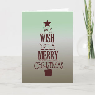 Cartes Pour Fêtes Annuelles Je Vous Souhaite Un Joyeux Arbre De Noël