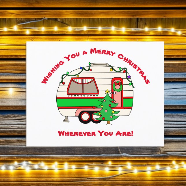 Cartes Pour Fêtes Annuelles Je vous souhaite un joyeux Noël d'un voyageur (Créateur téléchargé)