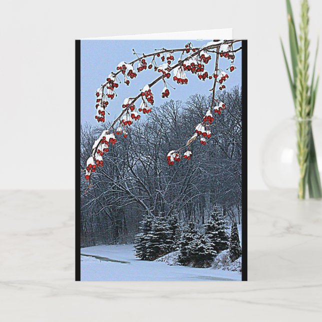 Cartes Pour Fêtes Annuelles Je Vous Souhaite Une Belle Saison De Noël ! (Devant)
