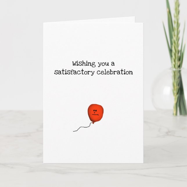 Cartes Pour Fêtes Annuelles Je vous souhaite une fête satisfaisante (Devant)