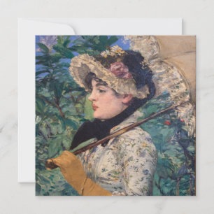 Cartes Pour Fêtes Annuelles Jeanne (Printemps) Par Édouard Manet
