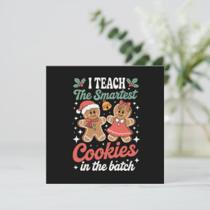 Cartes Pour Fêtes Annuelles J'enseigne aux cookies les plus intelligents de la