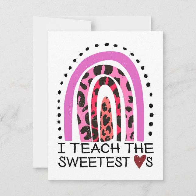 Cartes Pour Fêtes Annuelles J'Enseigne Les Coeurs Les Plus Doux Valentines Arc (Devant)