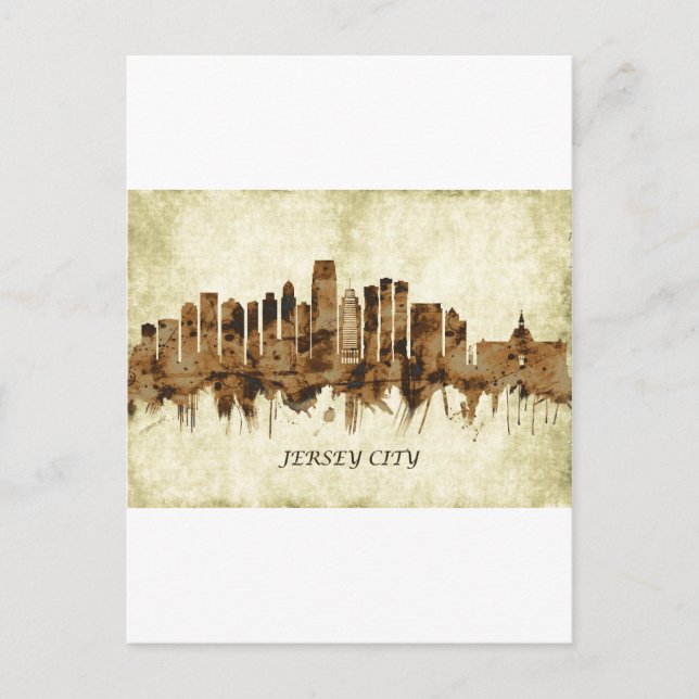 Cartes Pour Fêtes Annuelles Jersey City New Jersey City (Devant)