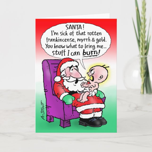 CARTES POUR FÊTES ANNUELLES JÉSUS 2 INCENSÉ - (Devant)