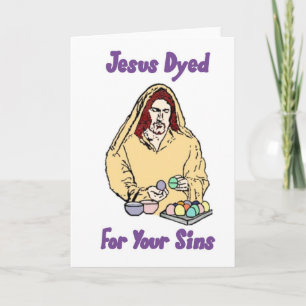 Cartes Pour Fêtes Annuelles Jésus a teint pour vos péchés