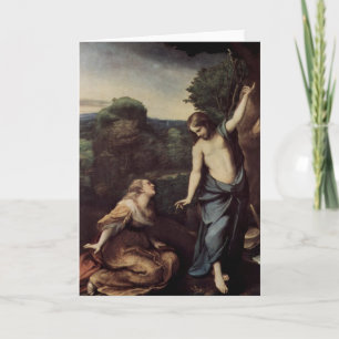 Cartes Pour Fêtes Annuelles Jésus avec Mary après résurrection