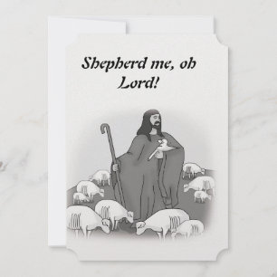 Cartes Pour Fêtes Annuelles Jésus, bon berger, mouton