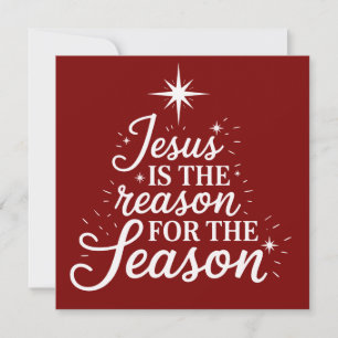 Cartes Pour Fêtes Annuelles Jésus est la raison de cette saison chrétienne 