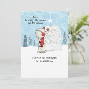 Cartes Pour Fêtes Annuelles Jésus est la raison de la saison