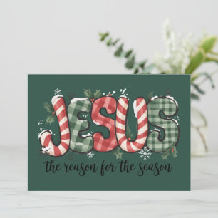 Cartes Pour Fêtes Annuelles Jésus est la raison de la saison Foi chrétienne