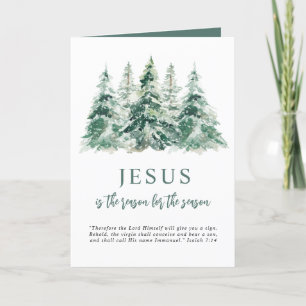 Cartes Pour Fêtes Annuelles Jésus est la raison de la saison Noël