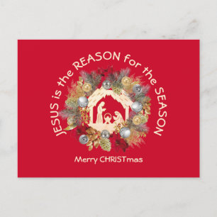 Cartes Pour Fêtes Annuelles JÉSUS EST LA RAISON DE Noël
