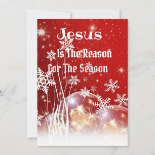 Cartes Pour Fêtes Annuelles Jésus est la raison de Noël