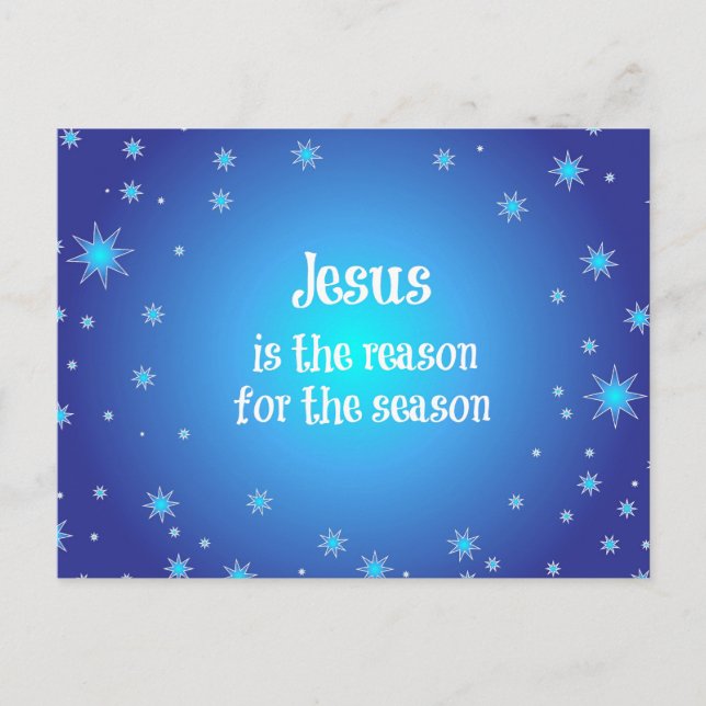 Cartes Pour Fêtes Annuelles Jésus est la raison de Noël de saison (Devant)