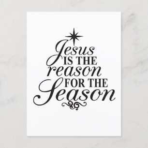 Cartes Pour Fêtes Annuelles Jésus Est La Raison Pour La Saison Noël
