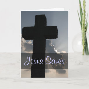 Cartes Pour Fêtes Annuelles Jésus m'a sauvé 1 Timothée 1-15:16